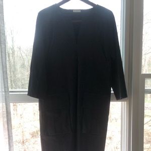 Dries sturdy bellows pocket cotton midi dress.